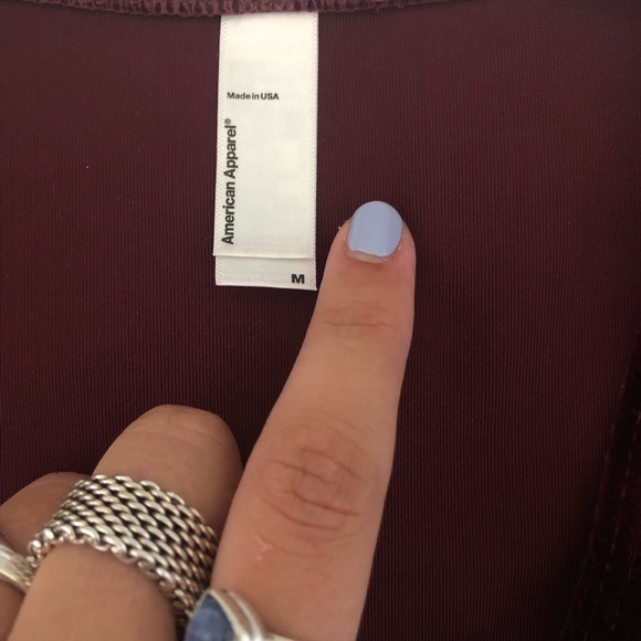 American Apparel Deep-V Skater Dress - Picture 2 of 4